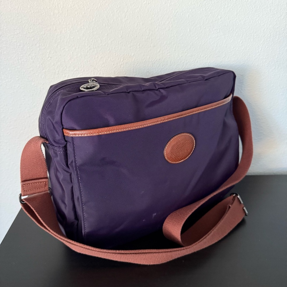 Longchamp Nylon Messenger Travel Shoulder Bag